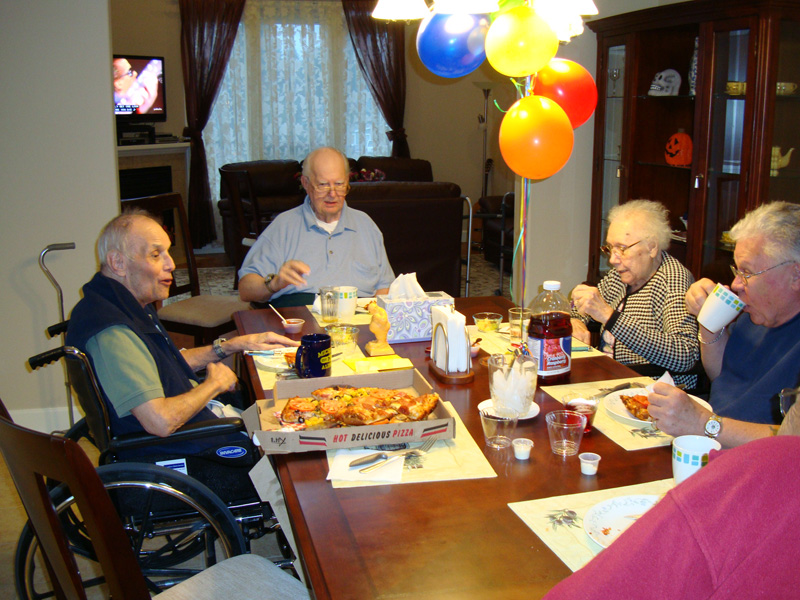 Residents Having Dinner